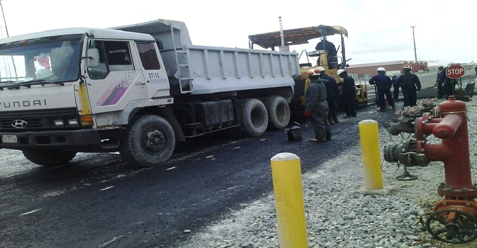 <strong>EGTL ROAD PAVING PROJECT FOR CNL</strong><br> Arrival of cold Asphalt in progress.