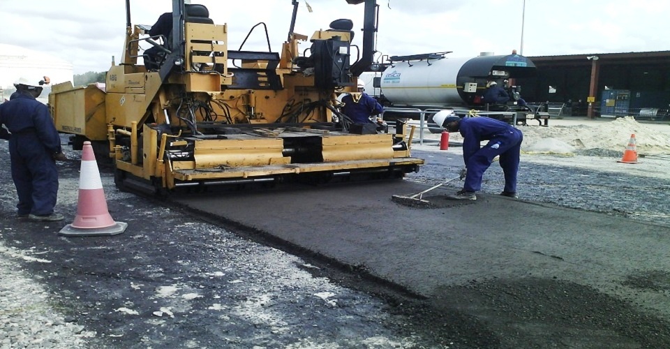 Paving in progress(Utility Road)
