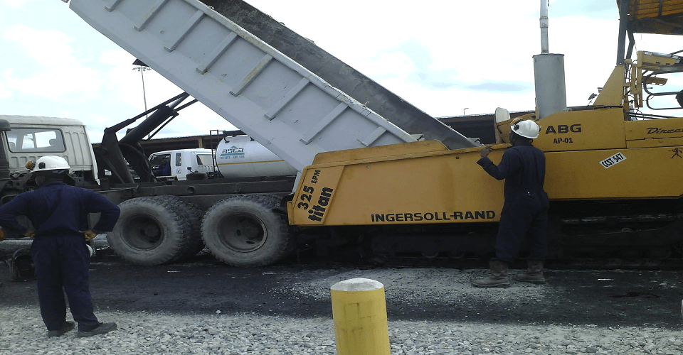 Asphalt works at EGTL