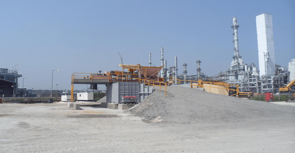 Installation of pugmill(completion stage)